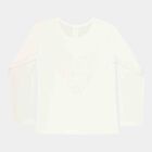 Girls Solid Top, Beige, small image number null