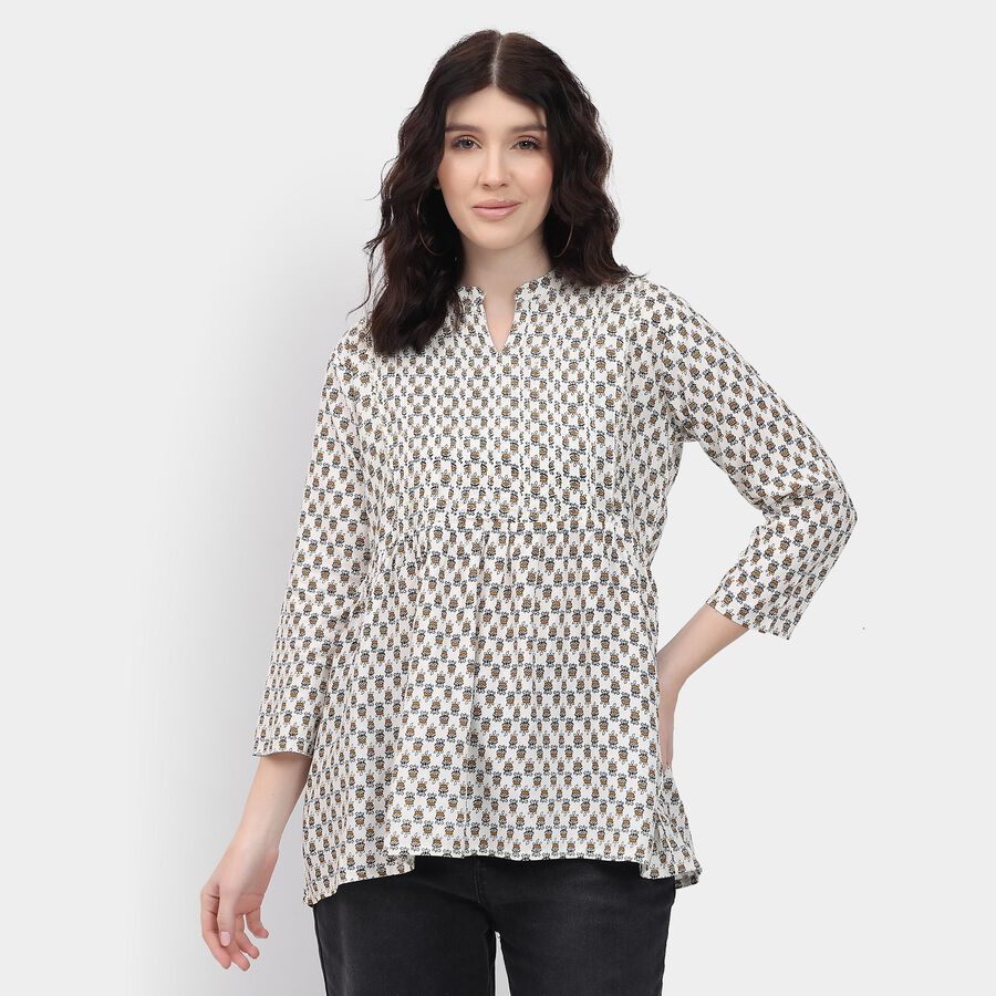 Ladies' Kurti , ऑफ व्हाइट, large image number null