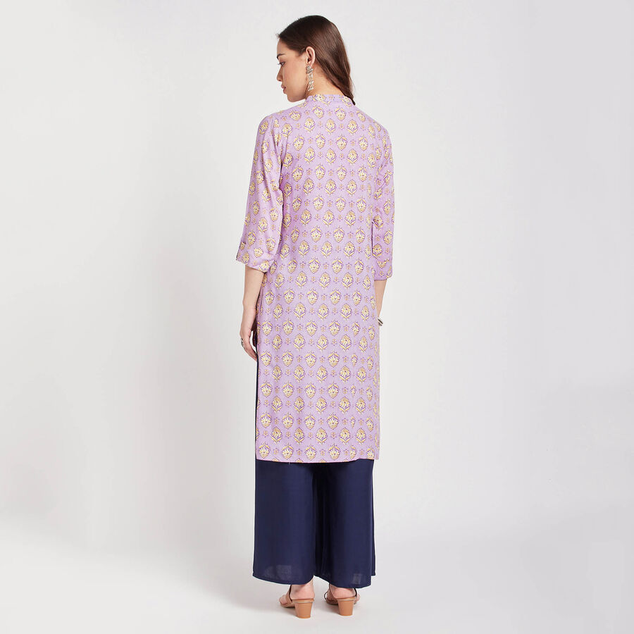 All Over Print Kurta, लाइलेक, large image number null