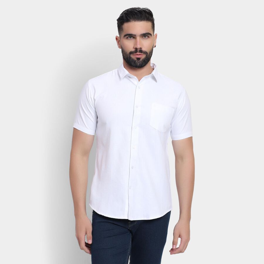 Men's Casual Shirt, सफ़ेद, large image number null