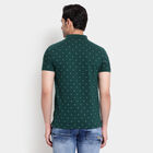 प्रिंटेड पोलो शर्ट, गहरा हरा, small image number null
