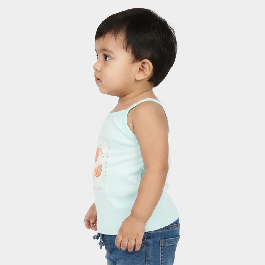 Infants' Vest, Aqua, large