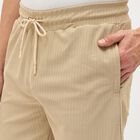 Men's Light Beige Cargo Jogger, गहरा पीला, small