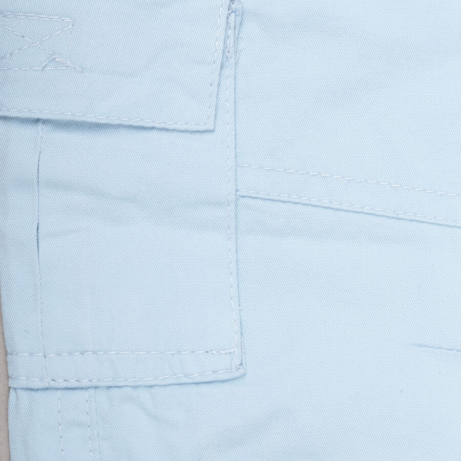 Infants Cotton Solid Trousers, Light Blue, large image number null
