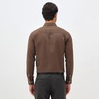 Men's Rich Chocolate Brown Classic Collar Formal Shirt, Brown, small image number null