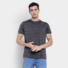Solid Round Neck T-Shirt, Black, small image number null