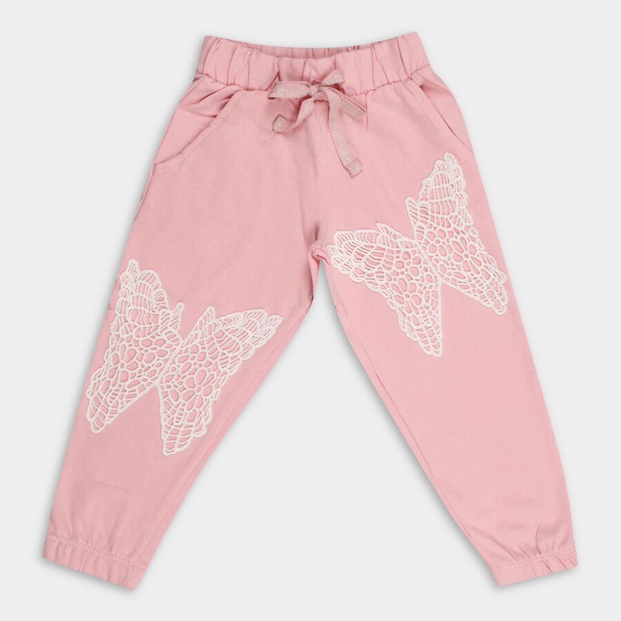 Girls' 100% Cotton Pyjama, Light Pink, large image number null
