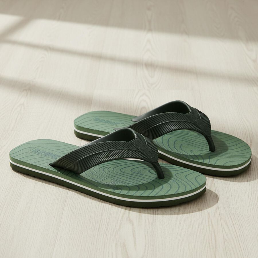 Men's Slipper, Olive, large
