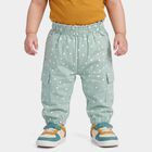 Infants' Mint Green Jogger Fit Polka Dot Cargo Pocket Pyjama, हल्का हरा, small