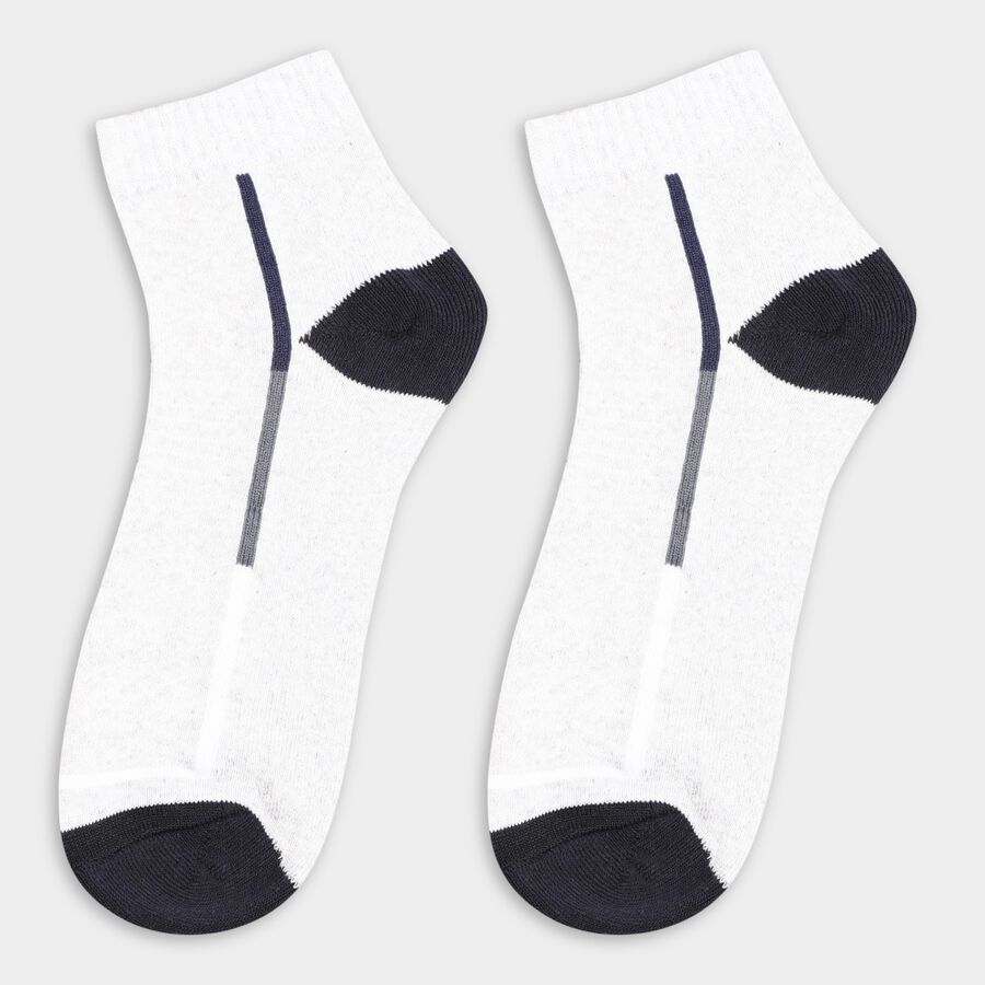 Men's Socks (Pack of 3), सफ़ेद, large image number null
