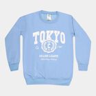 Boys Round Neck Sweatshirt, Light Blue, small image number null