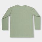 Boys Light Sage Green Cotton Round Neck Casual T-Shirt, Light Green, small image number null