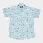 Boys Cotton Casual Shirt, Light Blue, small image number null