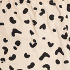 Girls' White Cotton Unicorn Graphic T-Shirt and Animal Print Shorts Set, सफ़ेद, small image number null