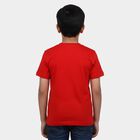 Boys' Half Sleeves T-Shirt, Red, small