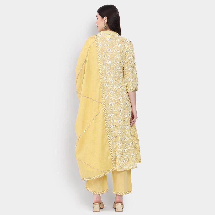 Ladies' 100% Cotton Kurta, मस्टर्ड, large image number null