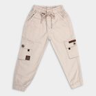 Boy's 100% Cotton Trousers , Off White, small image number null