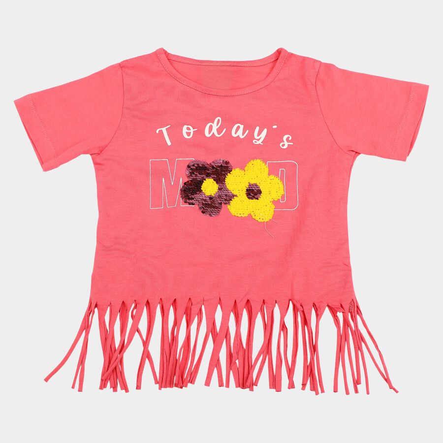 Girls' T-Shirt, Orange, large