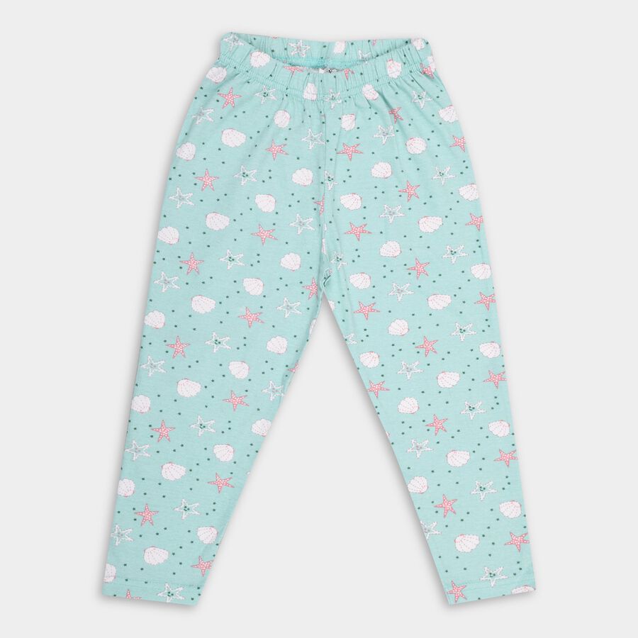 Girls' Pyjama, Aqua, large image number null