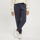 Girls Midnight Navy Blue Thermal Lower, Melange Blue, small image number null