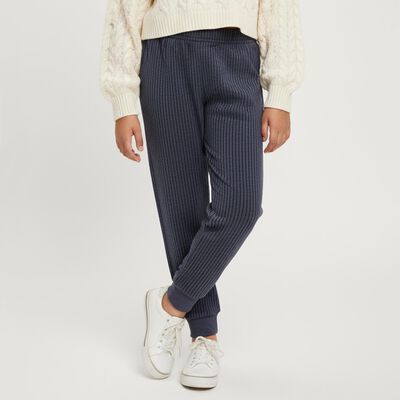 Girls Midnight Navy Blue Thermal Lower