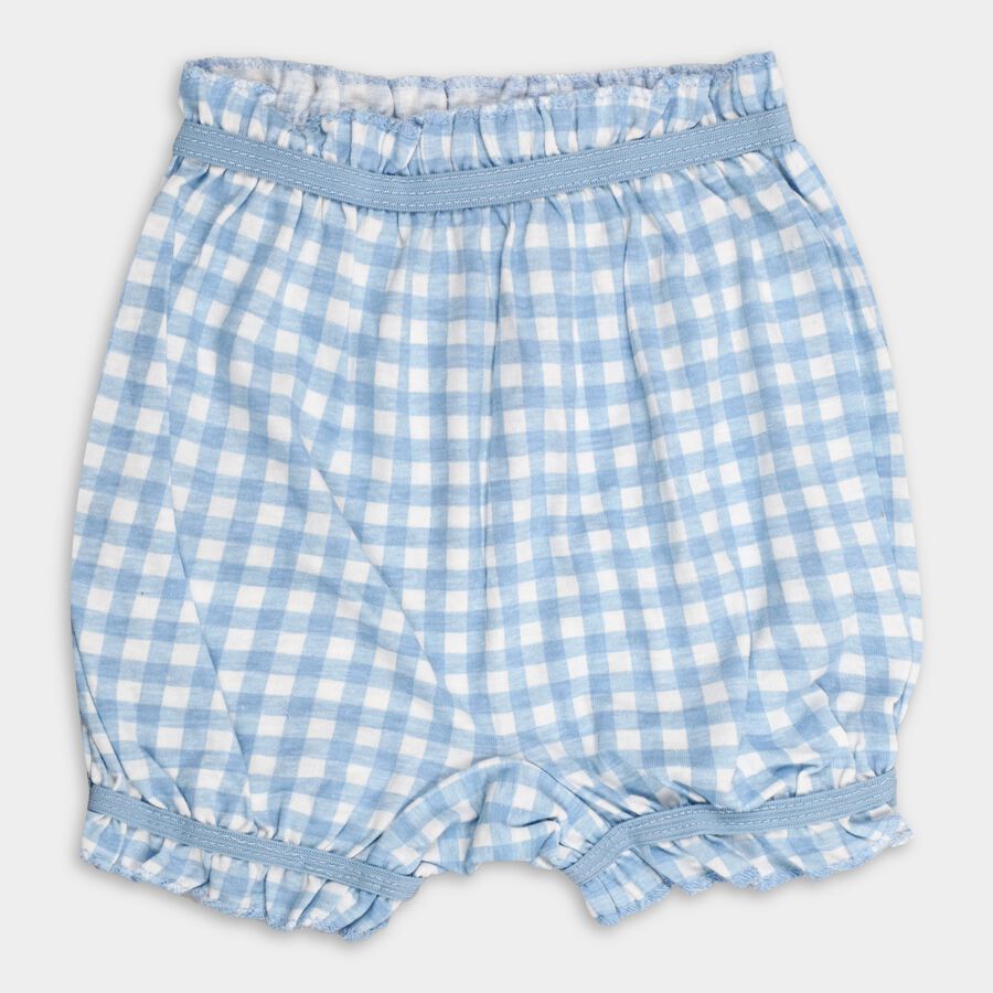 Girls' 100% Cotton Bloomer, Light Blue, large image number null