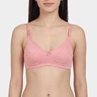 Women's Lilac Cotton V-Neck Casual Bra, Lilac, small