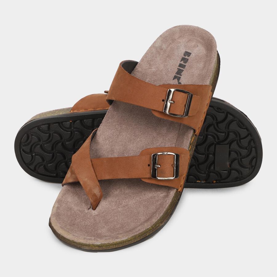 Men's Sandal, Tan, large image number null