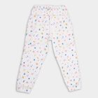 Girls' 100% Cotton Trousers , Off White, small image number null