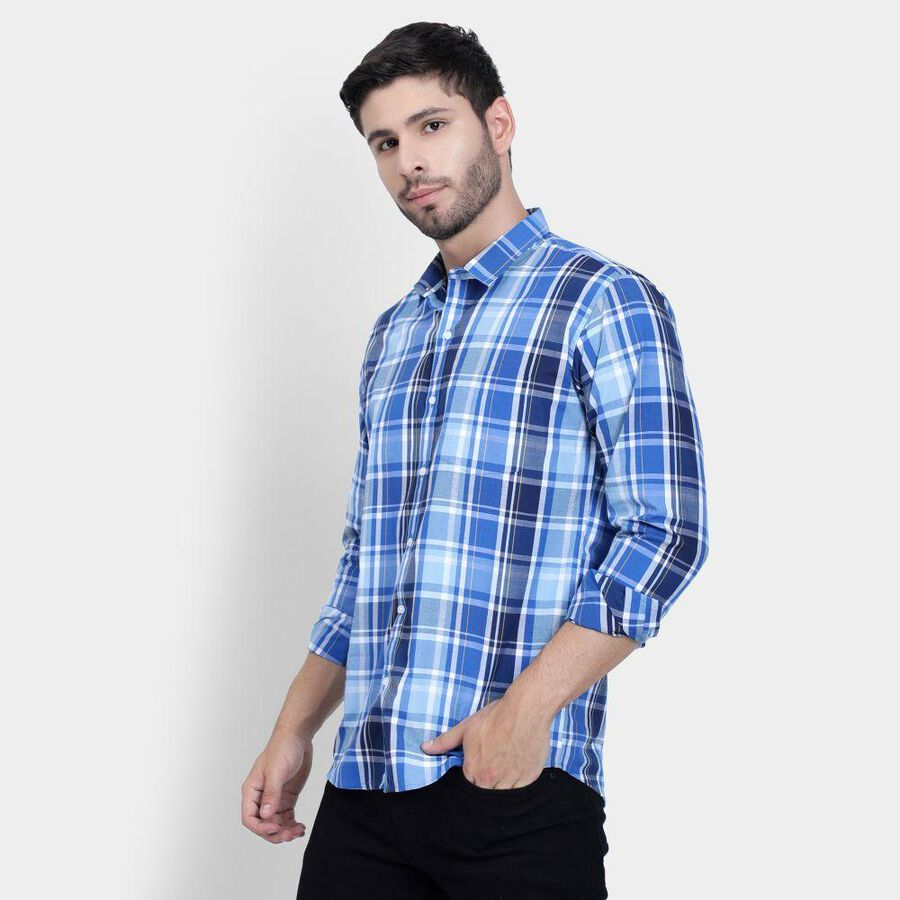 Men's Casual Shirt , नेवी ब्लू, large image number null