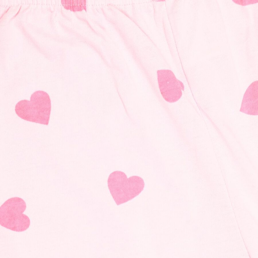 Girls' Pyjama, Light Pink, large image number null