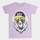 Boys' Half Sleeves T-Shirt , Lilac, small image number null
