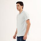 Men's 100% Cotton Cuban Collar Casual Shirt , Light Blue, small image number null