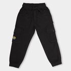 Boys' 100% Cotton Trousers , Black, small image number null