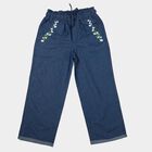 Girls Blue Wide Leg Embroidered Jeans, मध्यम नीला, small