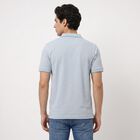 Men's Light Blue Polo Neck Polo T-Shirt, Light Blue, small