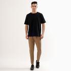 Men's Camel Brown Jogger Fit Track Pants, Brown, small image number null