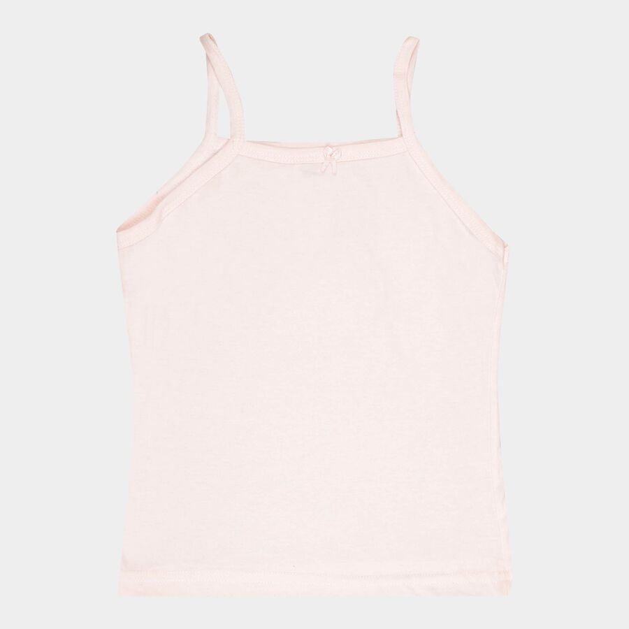 Girls Cotton Vest, Light Pink, large image number null