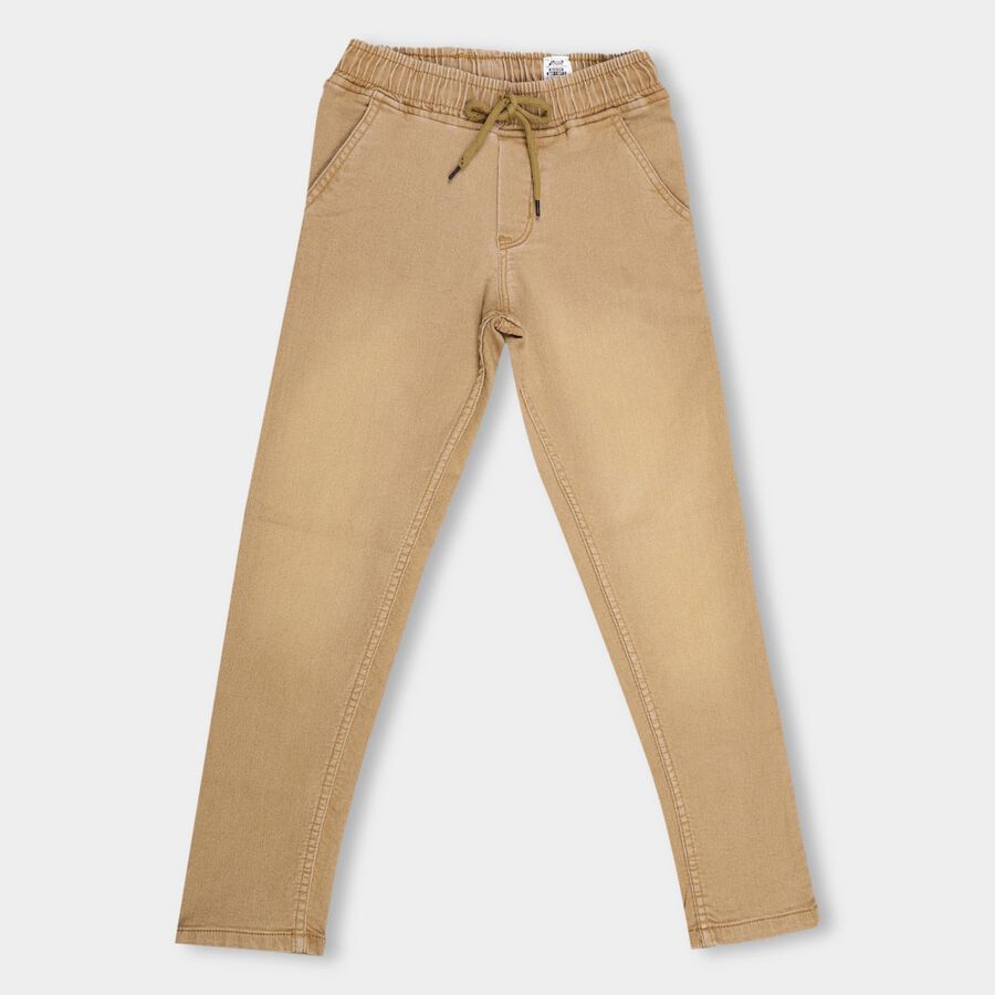 Boys' Basic Jeans, खाकी, large image number null