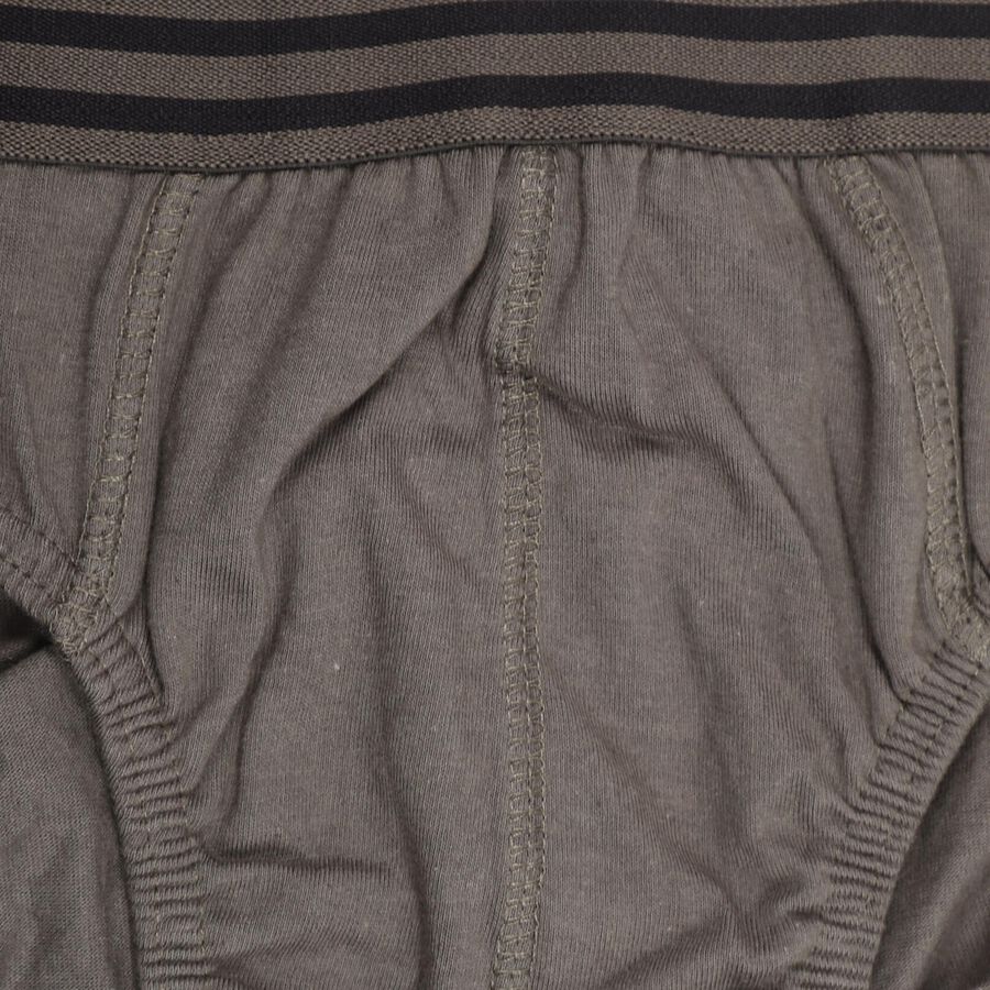 Boys' 100% Cotton Briefs , ओलिव, large image number null
