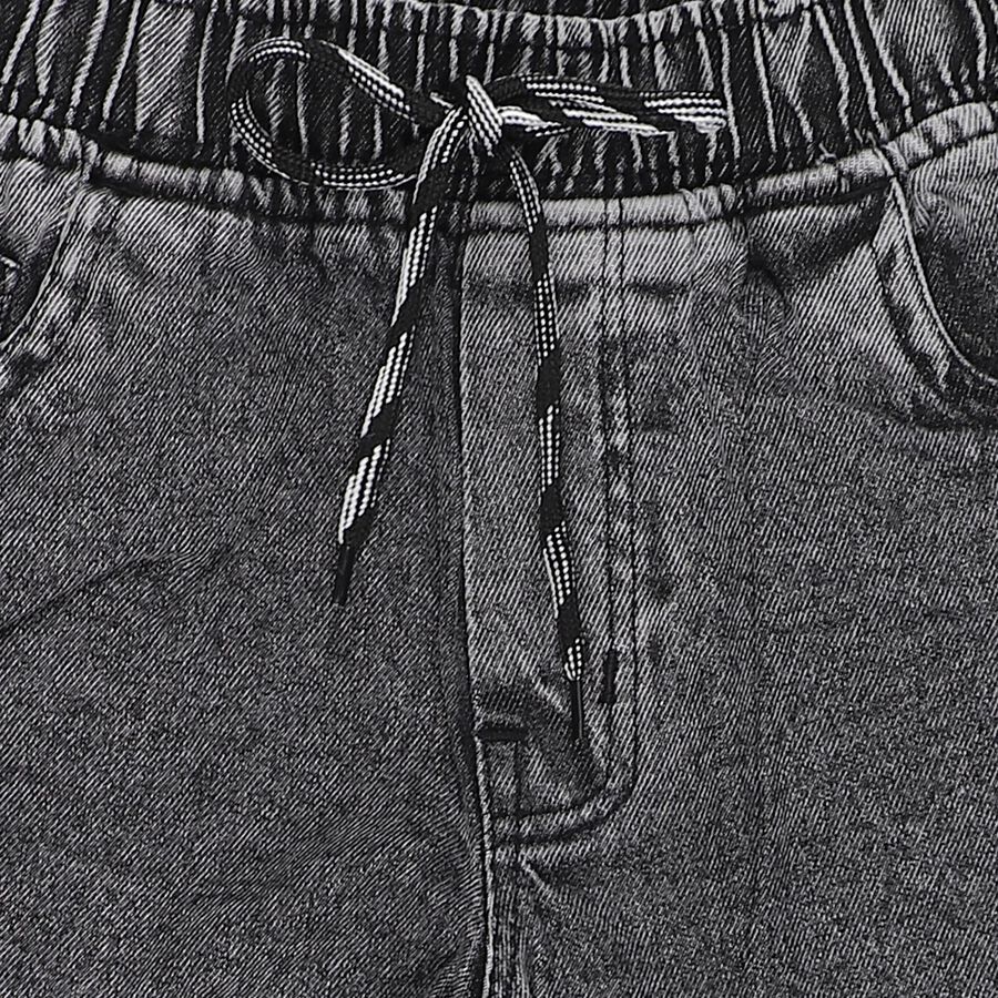 Boys' Jeans, गहरा ग्रे, large