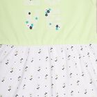 Infant Girls' 100% Cotton Frock, हल्का हरा, small image number null