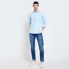 Men's 100% Cotton Casual Shirt , Light Blue, small image number null