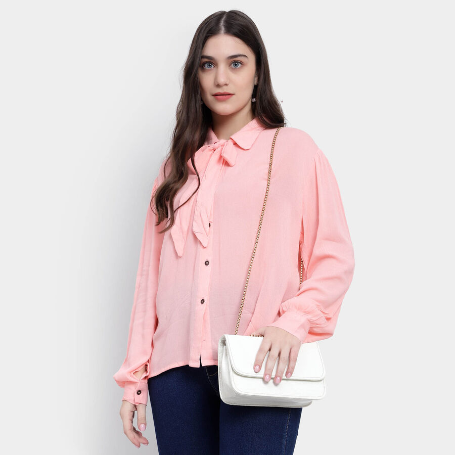 Solid Shirt, Peach, large image number null