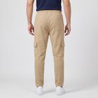 Men's Brown Regular Fit Basic Jogger, Brown, small