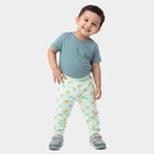 Infants' Mint Green Jogger Fit Bird Printed Cotton Pyjama, हल्का हरा, small