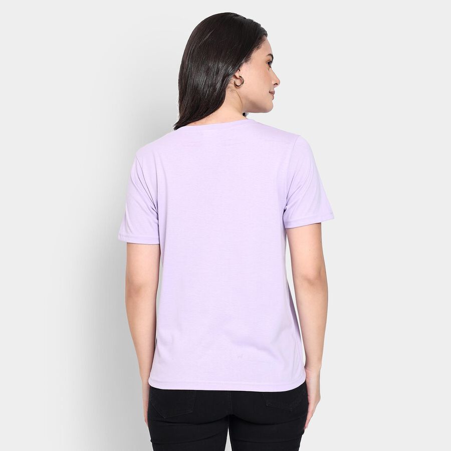 Ladies' Round Neck T-Shirt , Lilac, large image number null