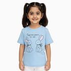 Girls' T-Shirt, हल्का नीला, small image number null