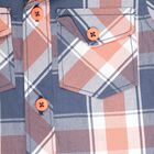 Infants Checks Shirt, Orange, small image number null
