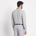 Printed Formal Shirt, Light Grey, small image number null